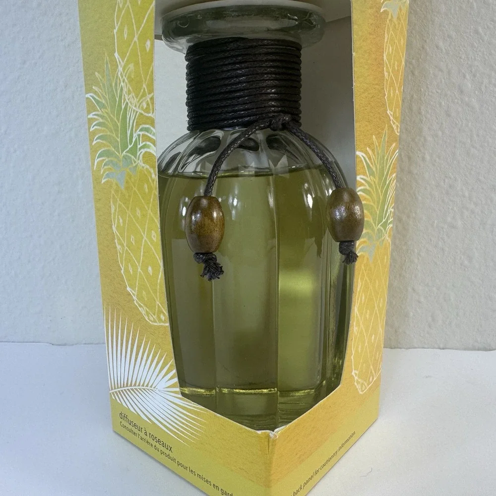 Pier 1 One Imports ~ PINEAPPLE BASIL~ Reed Diffuser 10 oz‎ Oil NEW DISCONTINUED